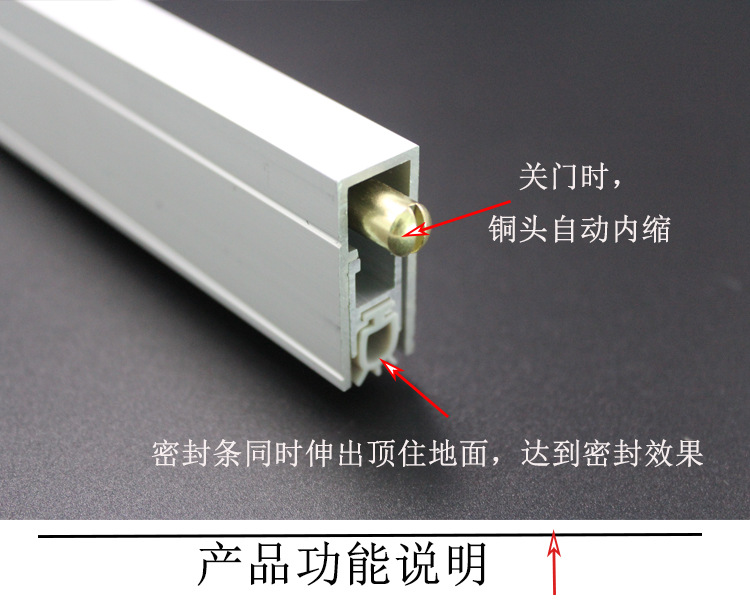 草莓视频软件污草莓视频官网下载地址RDA-31C(U2) 铝合金门底防尘器